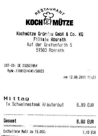 drse H�ffner Kochm�tze Restaurant